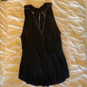Black free people tank top